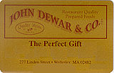 Gift Cards from John Dewar's